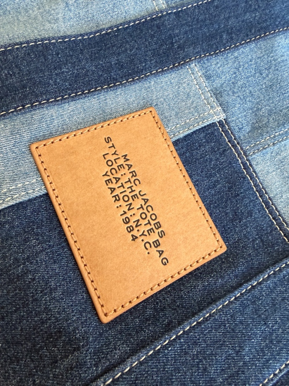 Marc Jacobs The Tote Bag LARGE Blue Denim - Picture 13 of 14